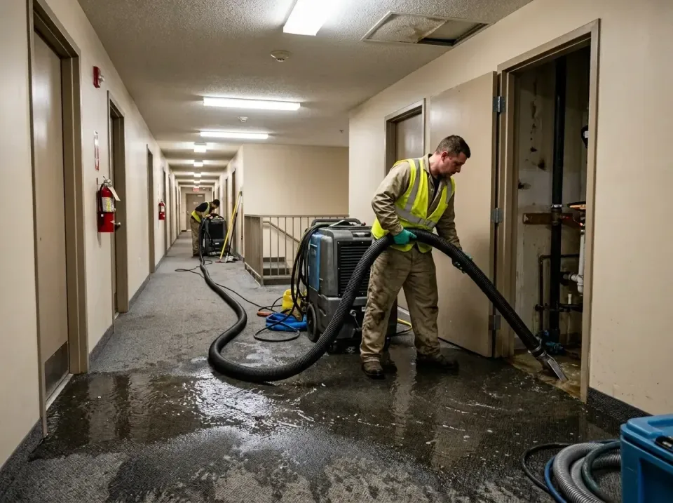 multi-unit-apartment-hallway-f-005 — frequently asked questions, Emergency Burst Pipe Water Extraction & Removal in Brunswic…